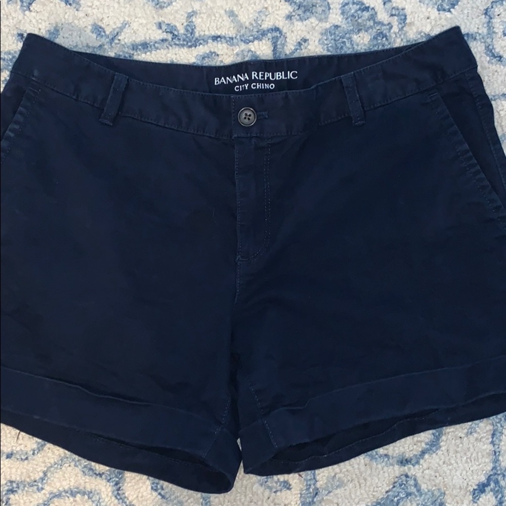 Banana Republic navy chino shorts size 10